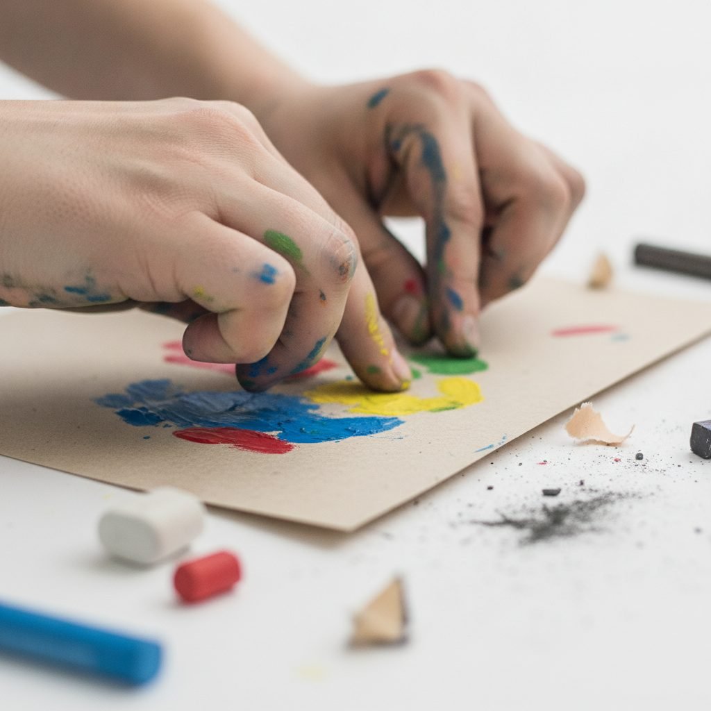 Imagem ilustrativa (gerada por IA) sobre melhor giz pastel oleoso: marcas e características - Ateliê Artístico