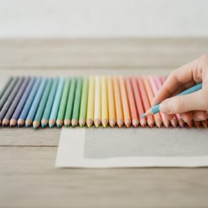 Imagem ilustrativa (gerada por IA) sobre melhor marca de lápis de cor escolar: comparação das principais opções - Ateliê Artístico