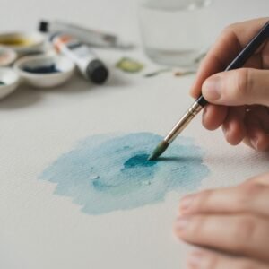 Imagem ilustrativa (gerada por IA) sobre melhor papel para aquarela: tipos e como escolher - Ateliê Artístico
